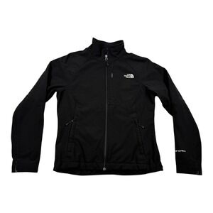 The North Face Apex Jacket Womens Medium Black Softshell Fleece Lined Full Zip